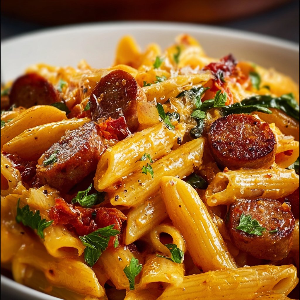 Cajun Sausage Pasta 4 Cajun Sausage Pasta