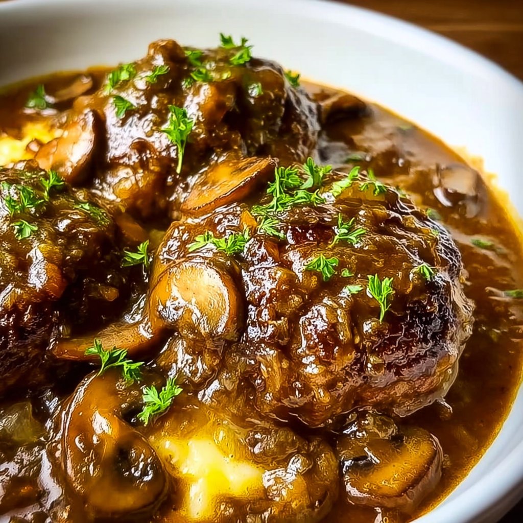 Homemade Salisbury Steak 4 Homemade Salisbury Steak