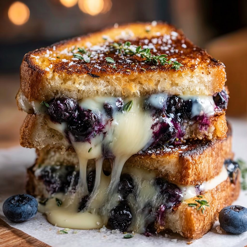 Crispy Blueberry Grilled Cheese 4 Crispy Blueberry Grilled Cheese