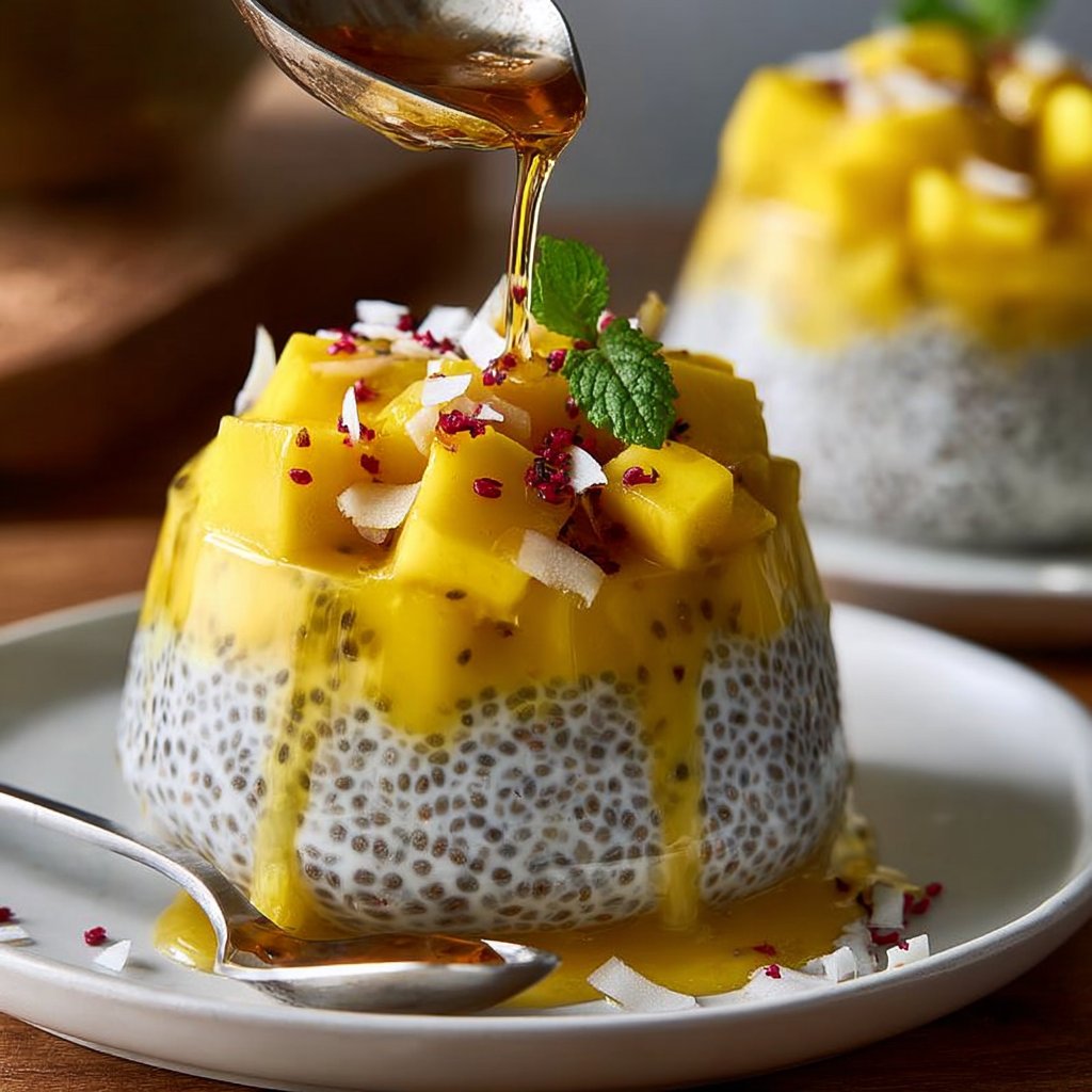 Mango Coconut Chia Pudding 4 Mango Coconut Chia Pudding