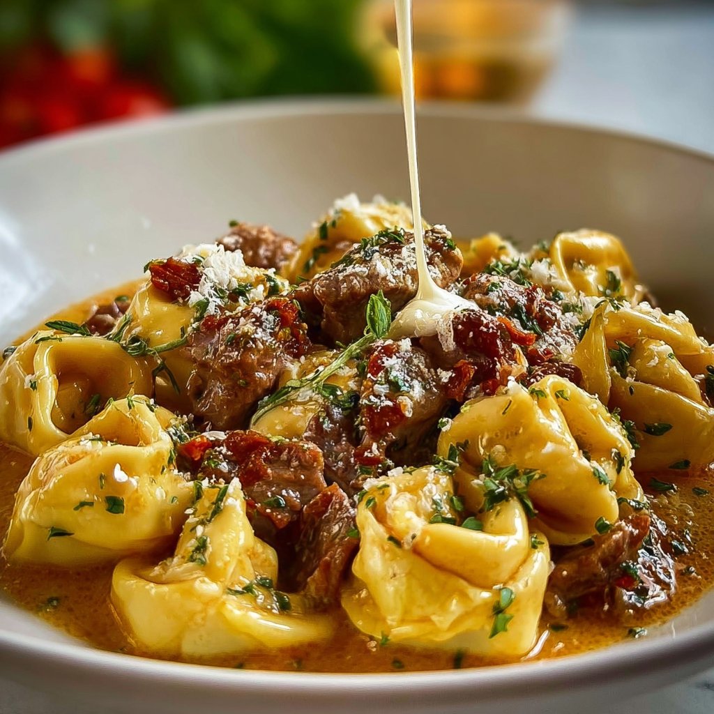 Creamy Cheesesteak Tortellini 4 Creamy Cheesesteak Tortellini