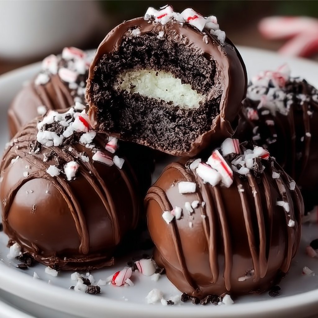 Peppermint Oreo Truffles 4 Peppermint Oreo Truffles