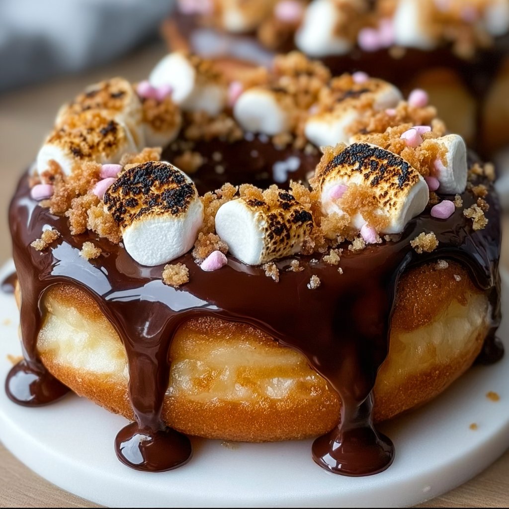S'Mores Baked Donuts 4 S'mores Baked Donuts