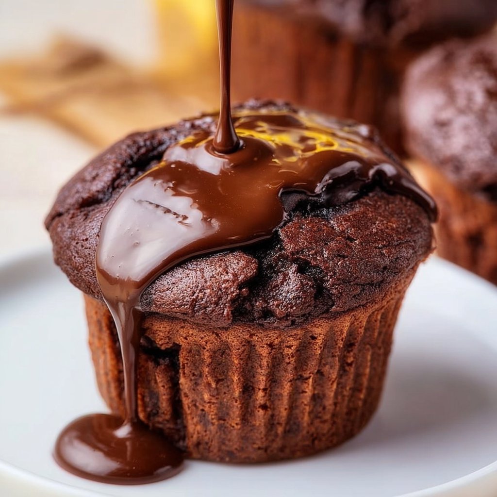 Double Chocolate Muffins 4 Double Chocolate Muffins