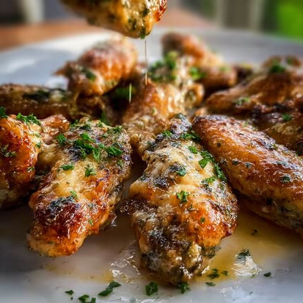 Garlic Parmesan Chicken Wings 4 Garlic Parmesan Chicken Wings