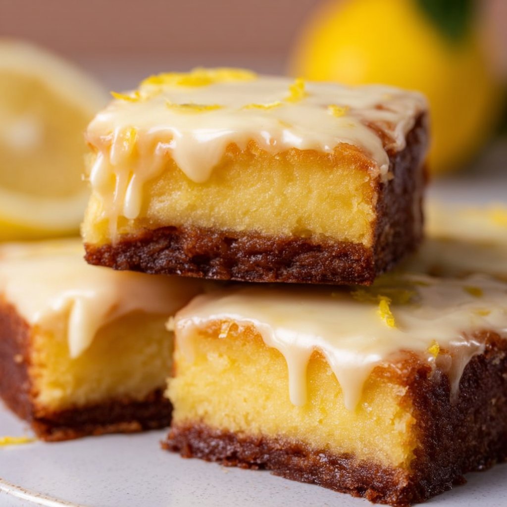 Lemon Brownies 4 Lemon Brownies