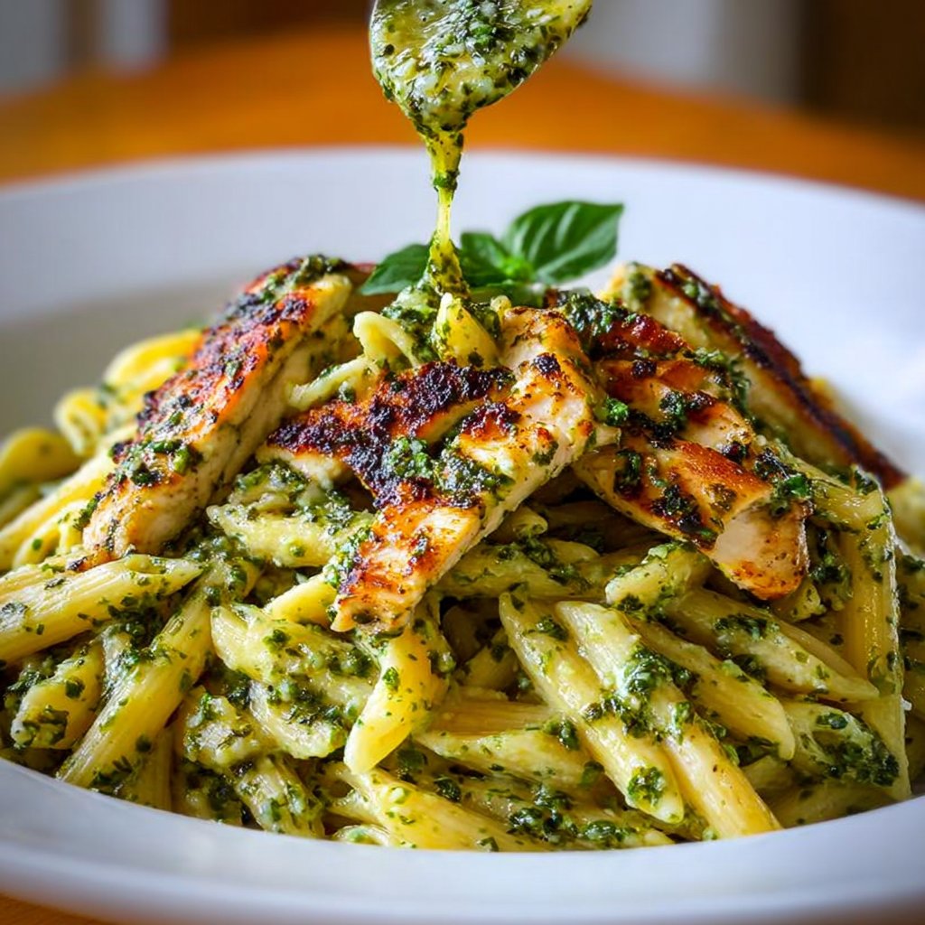 Basil Pesto Chicken Pasta 4 Basil Pesto Chicken Pasta