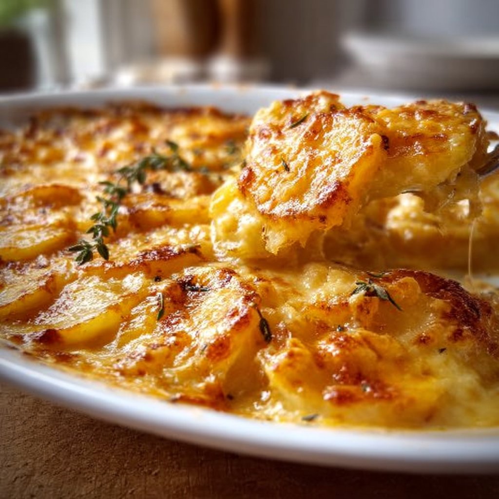 Slow Cooker Cheesy Scalloped Potatoes 4 Slow Cooker Cheesy Scalloped Potatoes