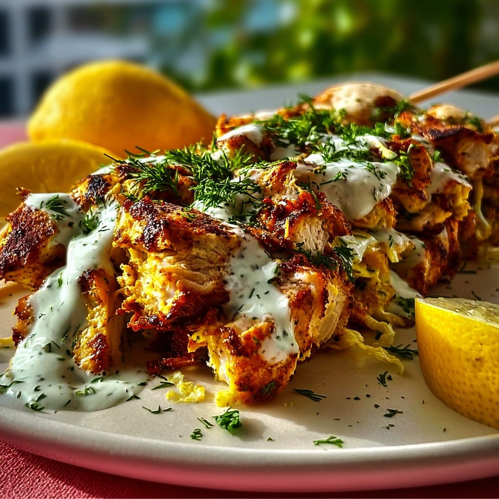 Chicken Shawarma With Yogurt Sauce 4 Chicken Shawarma with Yogurt Sauce