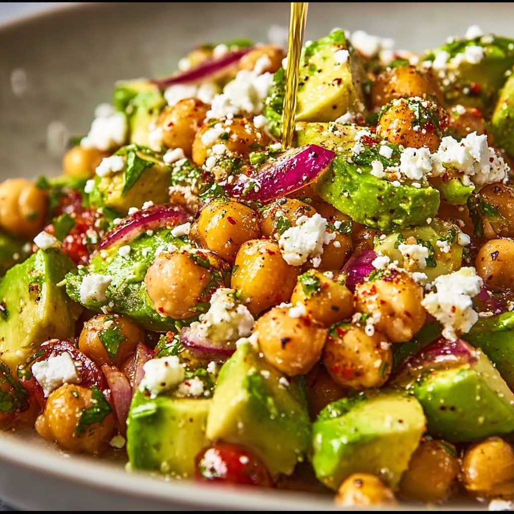 Chickpea Feta Avocado Salad 4 Chickpea Feta Avocado Salad