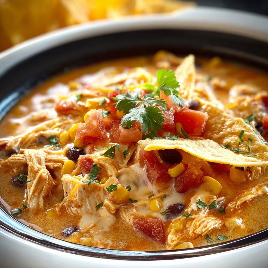 Crockpot Chicken Tortilla Soup 4 Crockpot Chicken Tortilla Soup