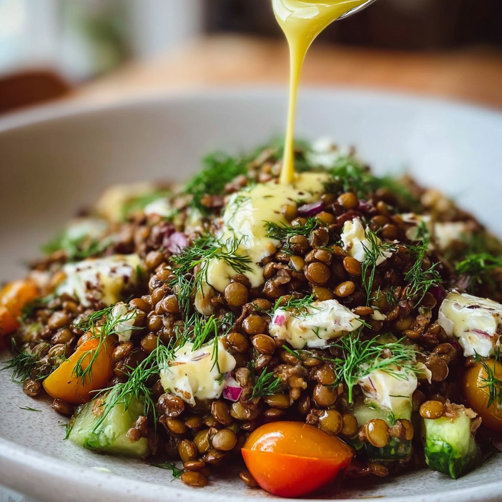 Mediterranean Lentil Salad With Lemon Dill Dressing 4 Mediterranean Lentil Salad with Lemon Dill Dressing