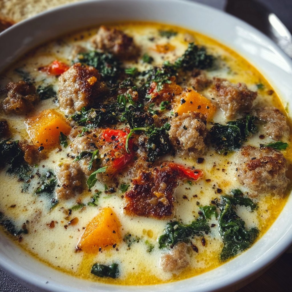 Cozy Creamy Italian Sausage Soup 4 Cozy Creamy Italian Sausage Soup