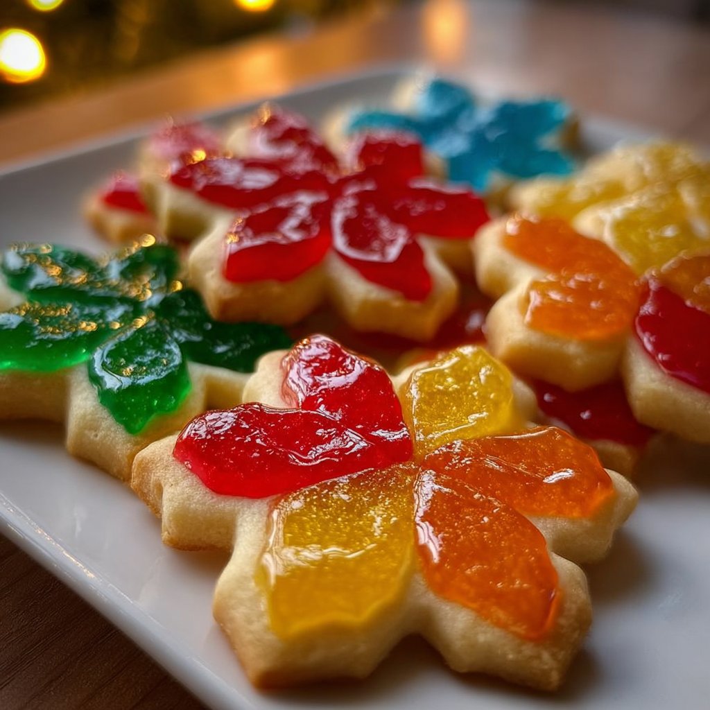 Christmas Stained Glass Cookies 4 Christmas Stained Glass Cookies