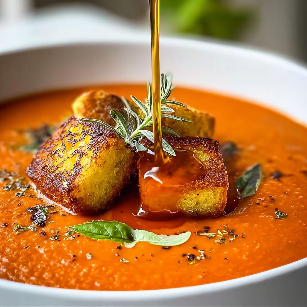 Roasted Tomato Basil Soup 4 Roasted Tomato Basil Soup