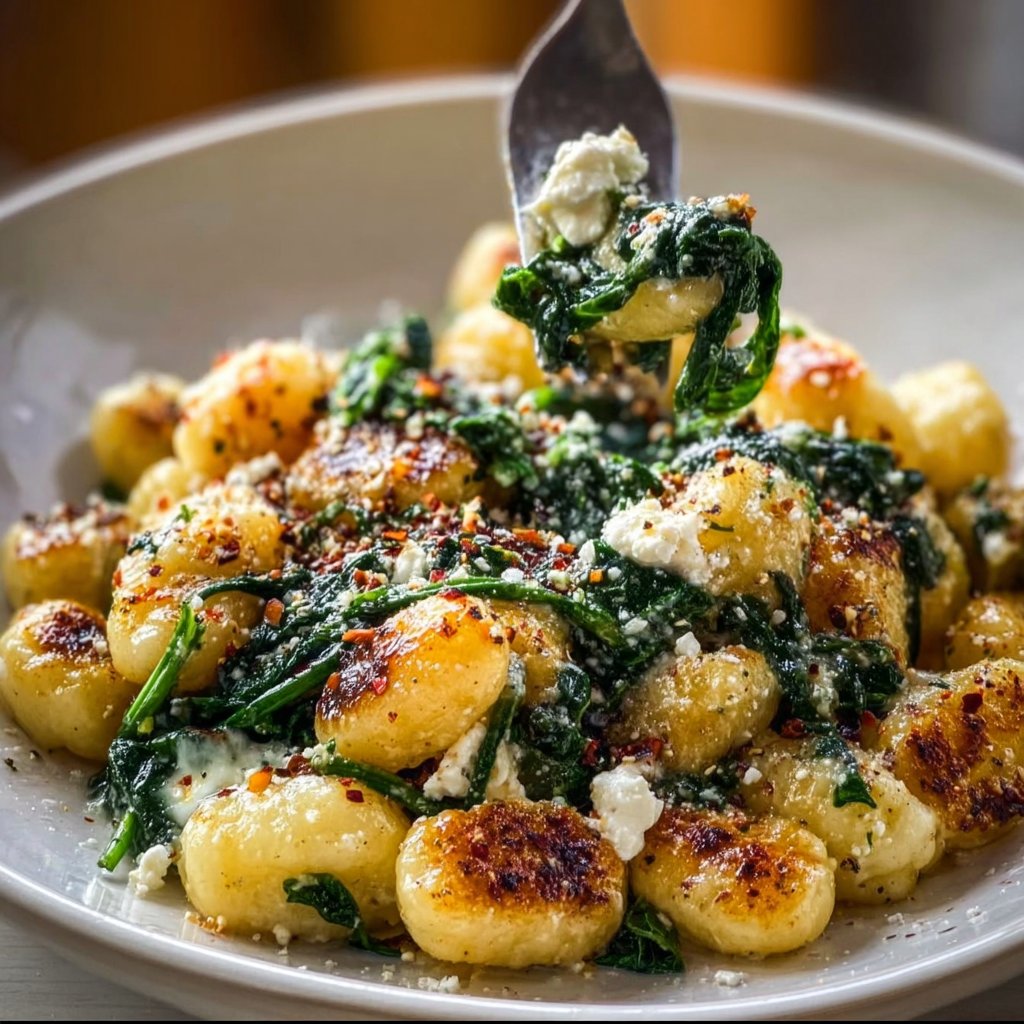 Creamy Gnocchi With Spinach And Feta 4 Creamy Gnocchi with Spinach and Feta