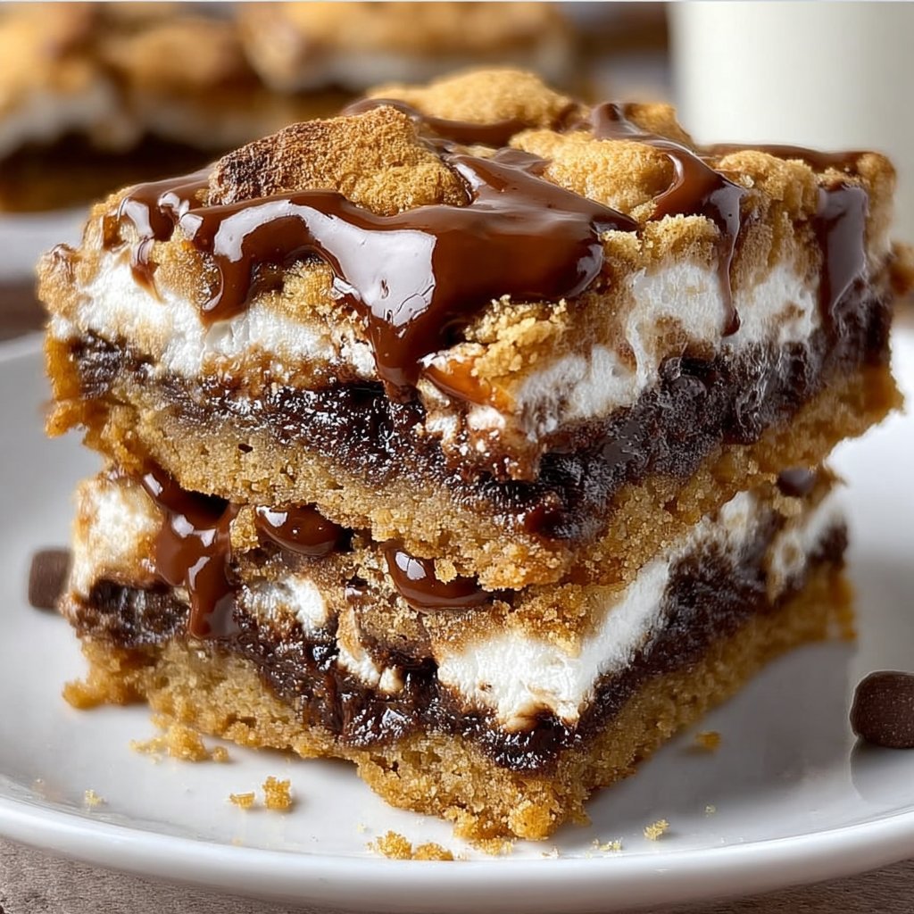 S’mores Cookie Bars 4 S’mores Cookie Bars