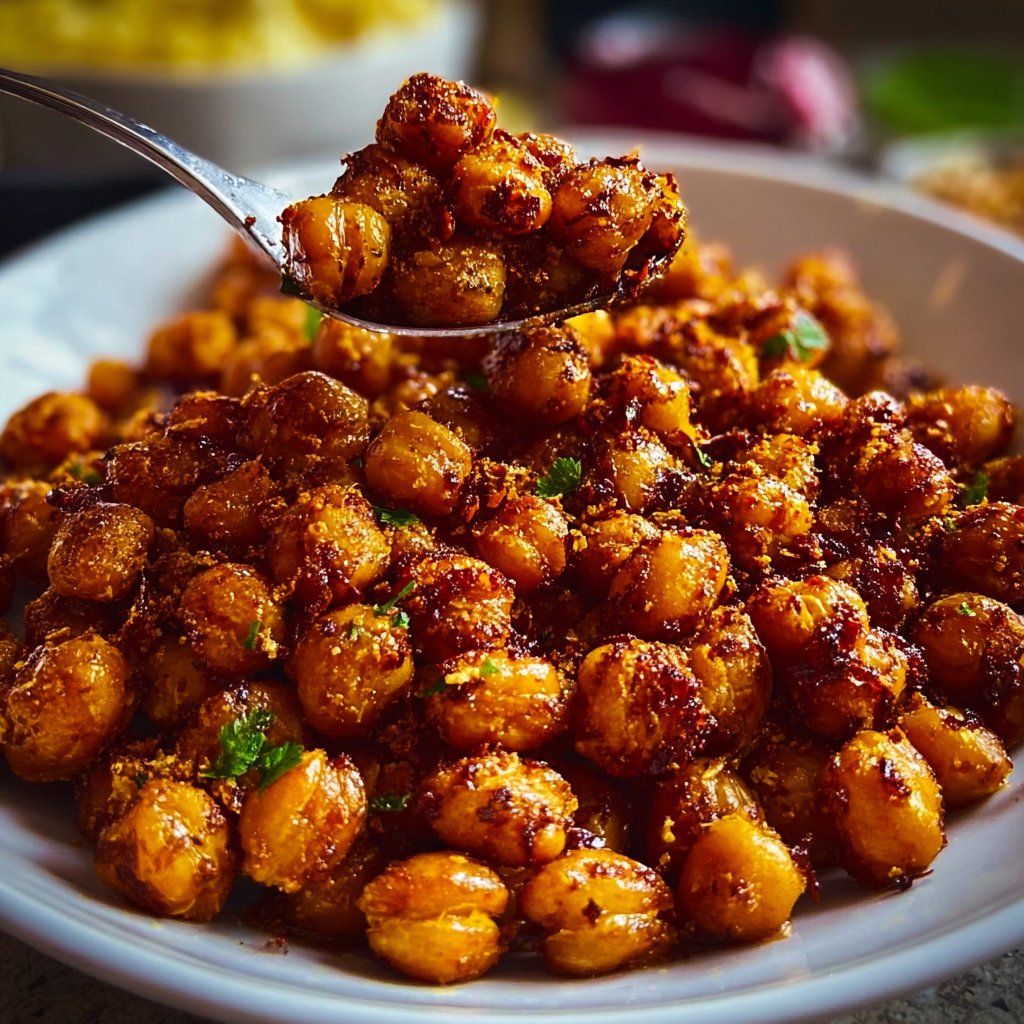 Spicy Smoky Roasted Chickpeas 4 Spicy Smoky Roasted Chickpeas