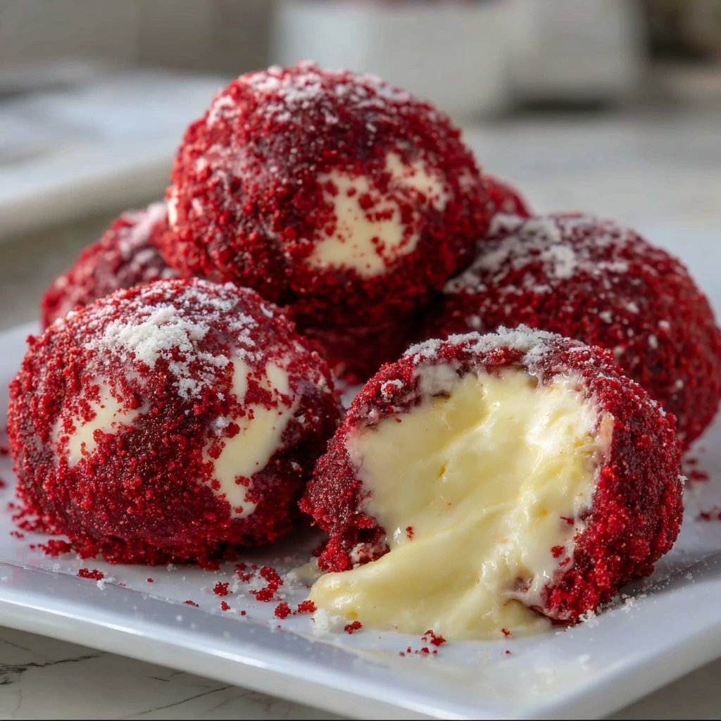 Red Velvet Snowballs 4 Red Velvet Snowballs