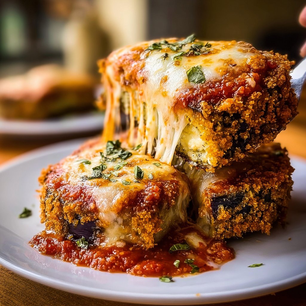 Crispy Baked Eggplant Parmesan 4 Crispy Baked Eggplant Parmesan