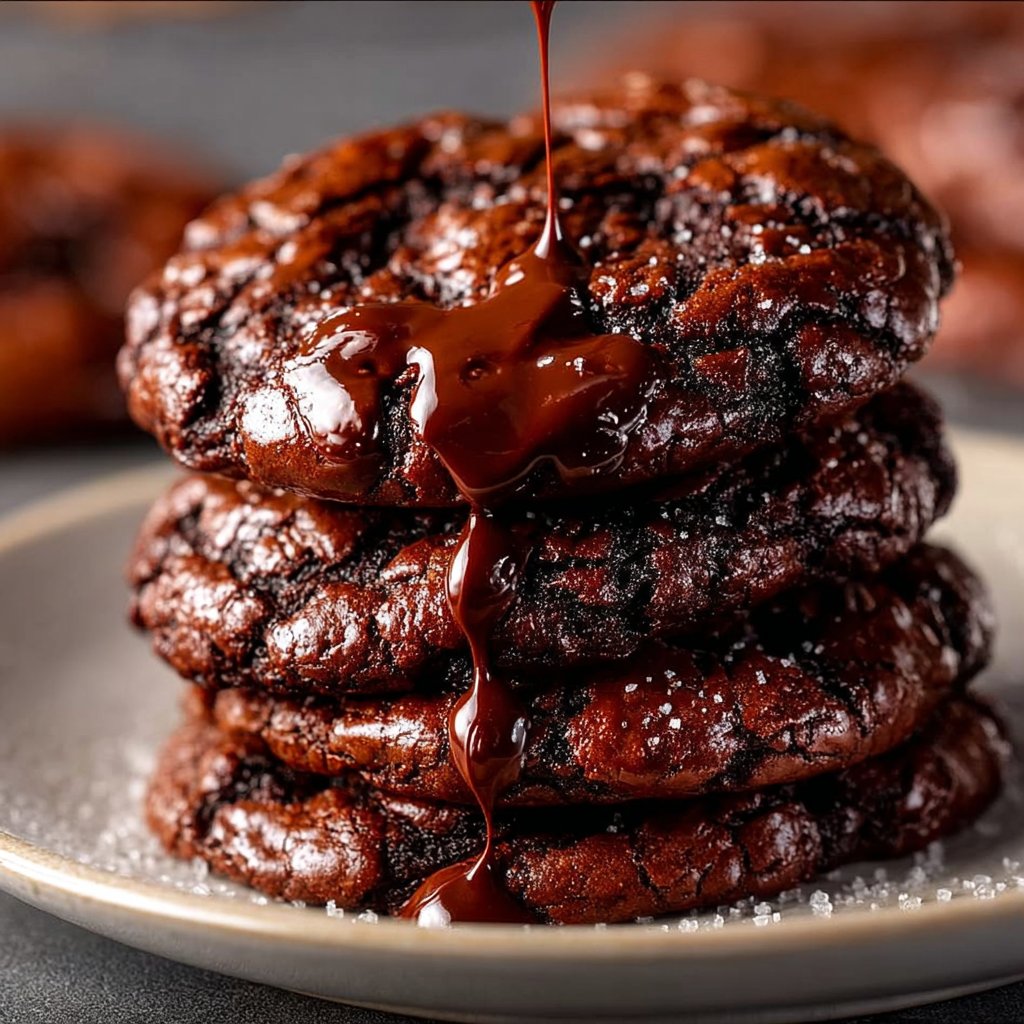 Fudgy Brownie Cookies 4 Fudgy Brownie Cookies