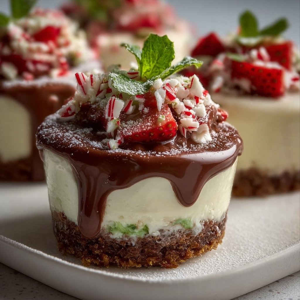 Peppermint Cheesecake Mousse Cups 4 Peppermint Cheesecake Mousse Cups