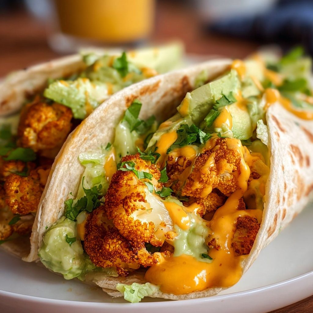 Buffalo Cauliflower Wrap 4 Buffalo Cauliflower Wrap