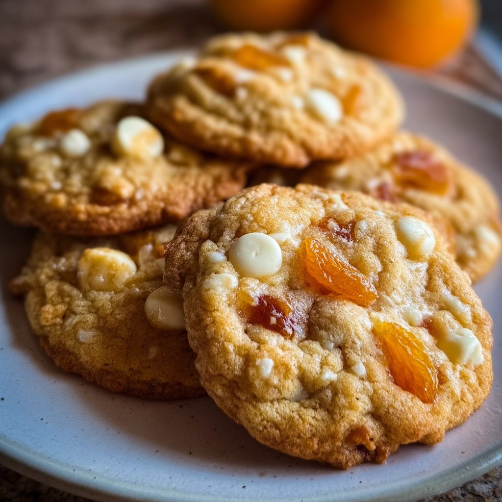 Apricot White Chocolate Cookies 4 Apricot White Chocolate Cookies