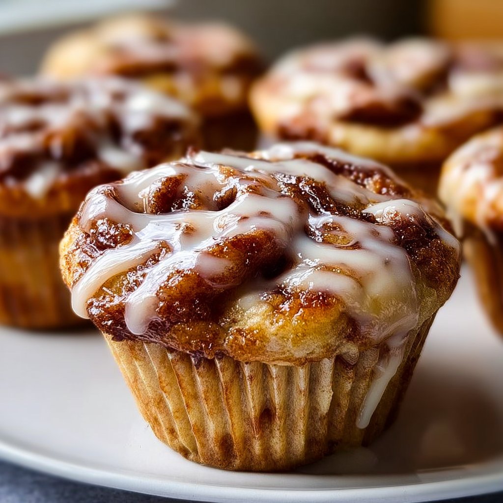 Cinnamon Roll Muffins 4 Cinnamon Roll Muffins