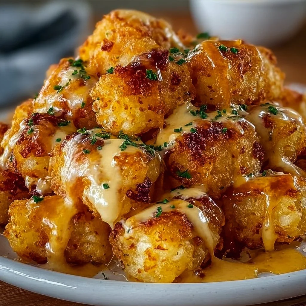 Cheddar Ranch Chicken Tater Tot Bake 4 Cheddar Ranch Chicken Tater Tot Bake