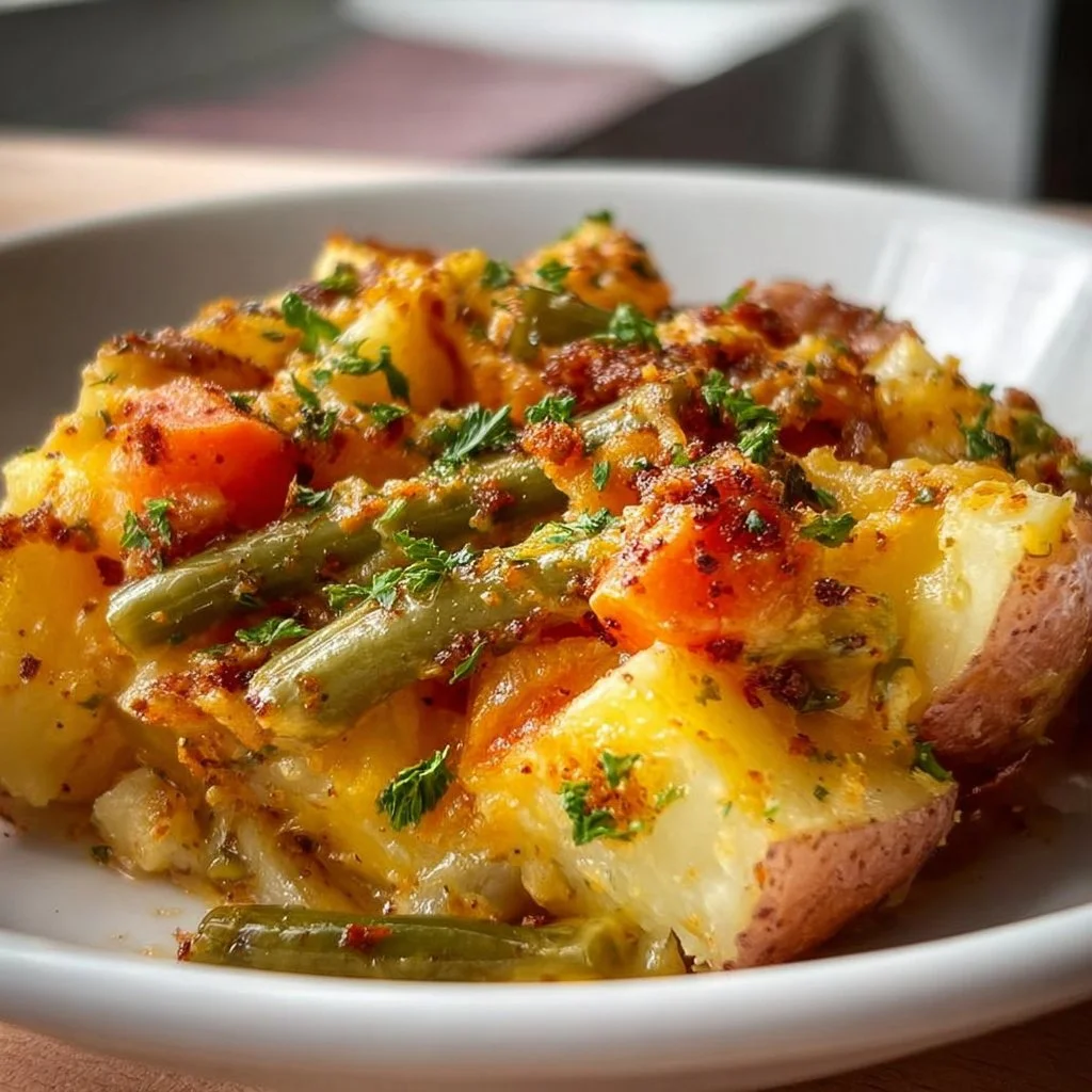 Cheesy Crockpot Potatoes 4 Cheesy Crockpot Potatoes