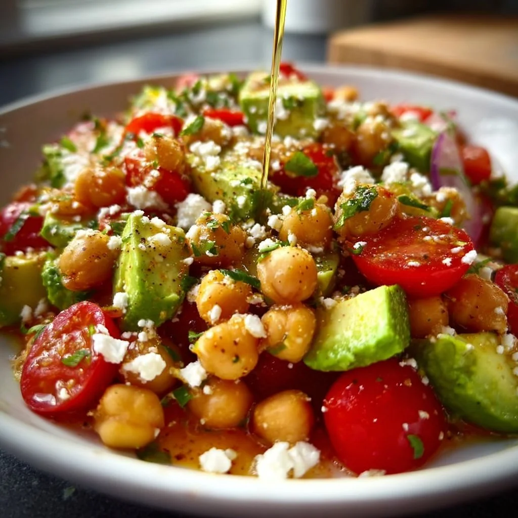 Chickpea Feta Avocado Salad 4 Chickpea Feta Avocado Salad