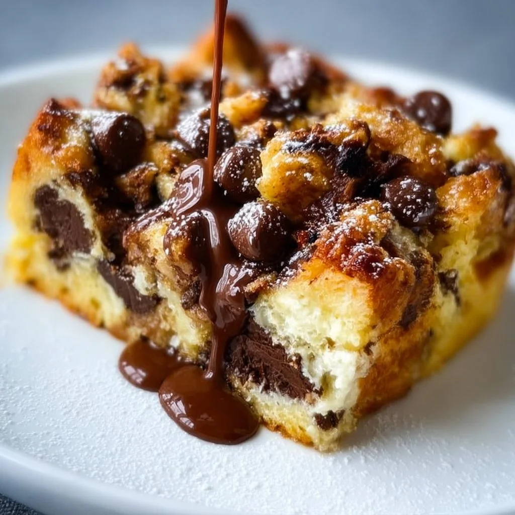Chocolate Chip Bread Pudding