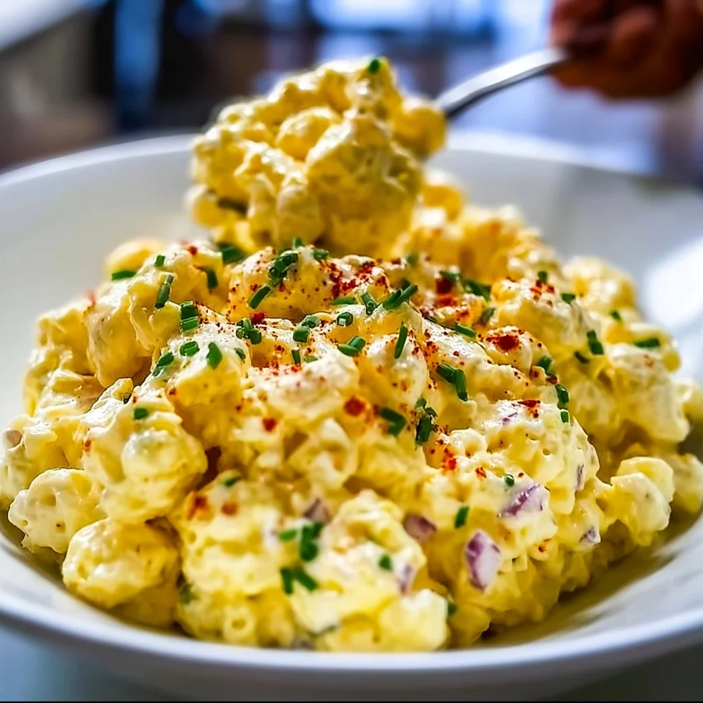 Creamy Deviled Egg Macaroni Salad 4 Creamy Deviled Egg Macaroni Salad