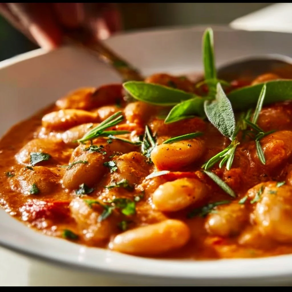 Creamy Vegan Tomato White Bean Stew 4 Creamy Vegan Tomato White Bean Stew