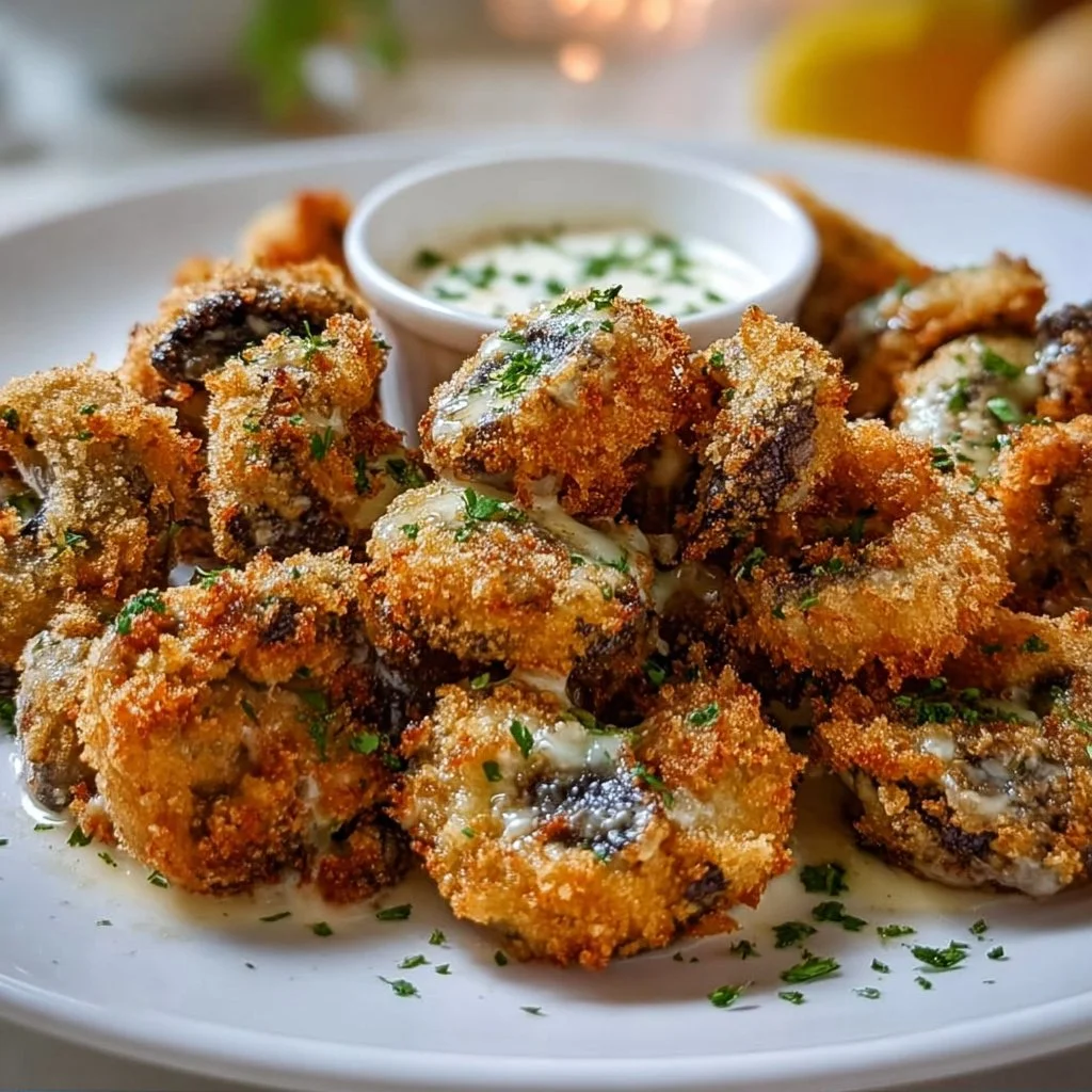 Crispy Air Fryer Ranch Mushrooms 4 Crispy Air Fryer Ranch Mushrooms