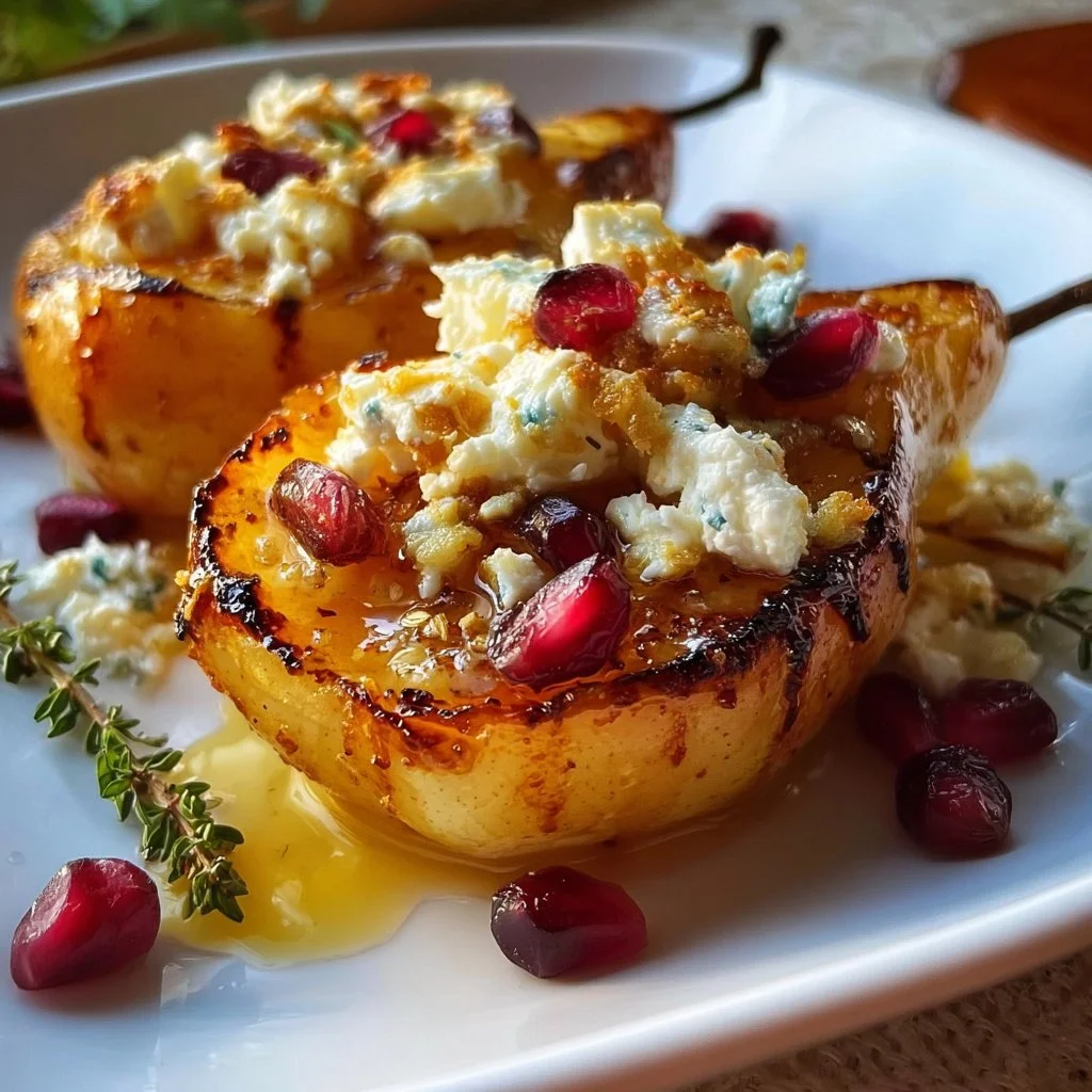 Delicious Baked Pears With Feta And Honey 4 Delicious Baked Pears with Feta and Honey