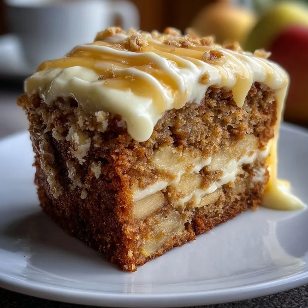 Delicious Fresh Apple Cake With Cream Cheese Frosting 4 Delicious Fresh Apple Cake with Cream Cheese Frosting