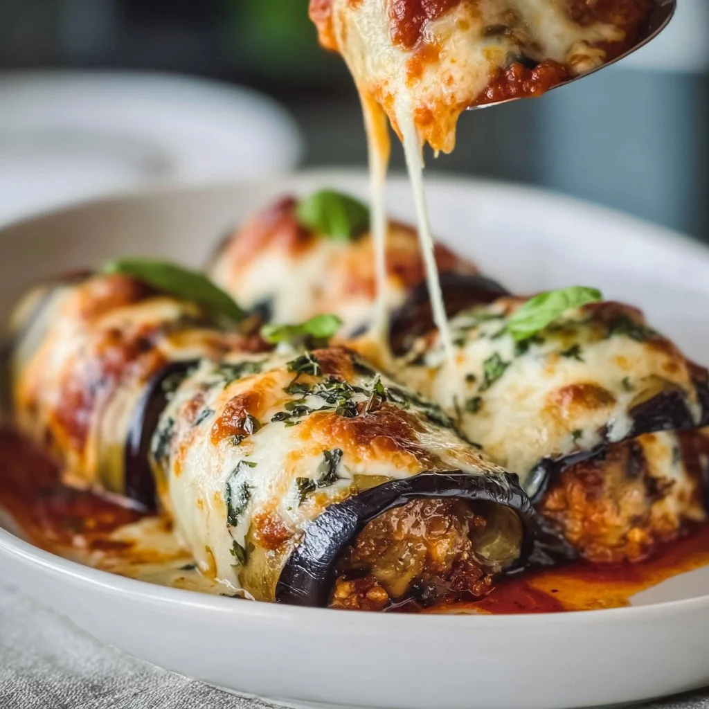 Deliciously Cheesy Eggplant Rolls 4 Deliciously Cheesy Eggplant Rolls