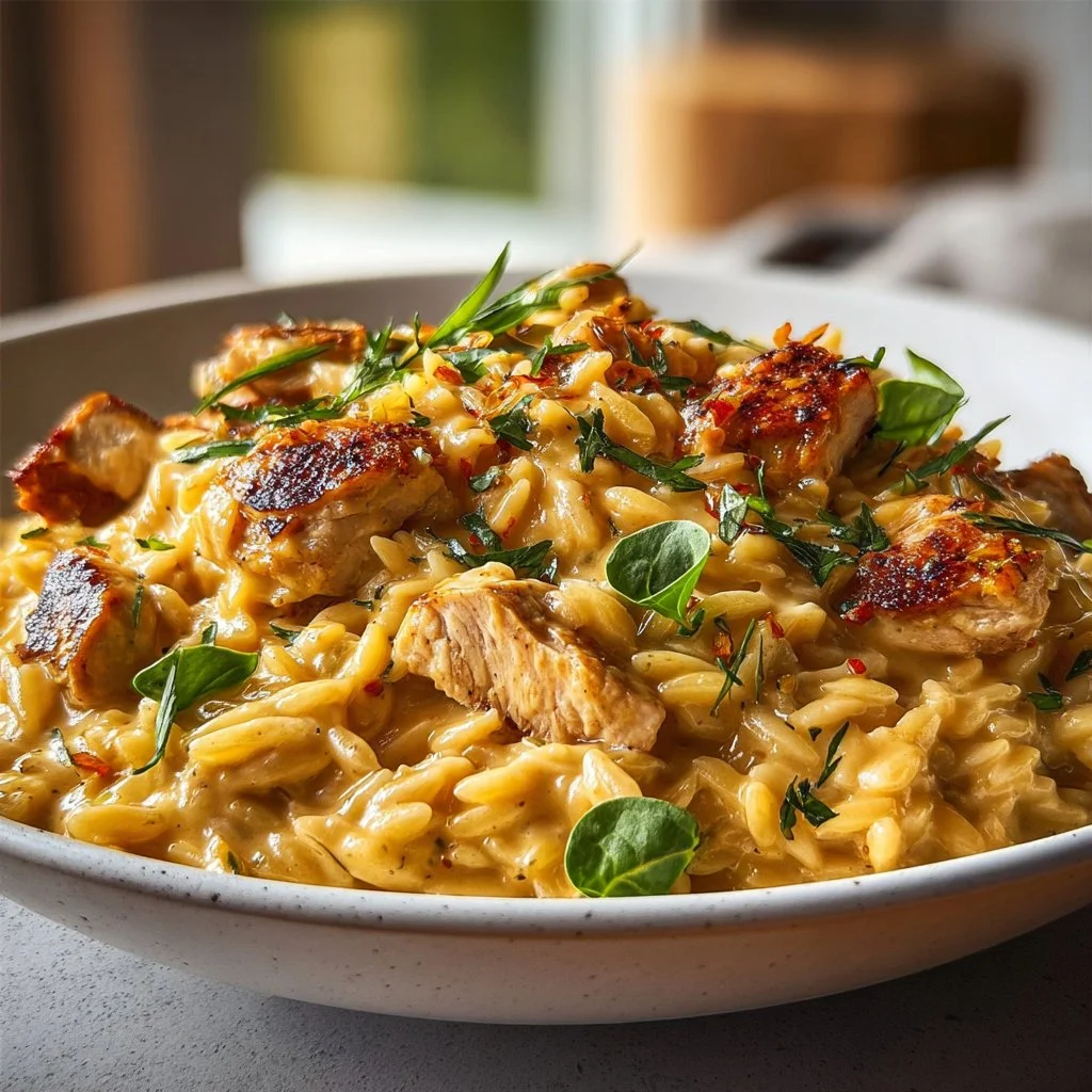 Easy High Protein Chicken Orzo 4 Easy High Protein Chicken Orzo