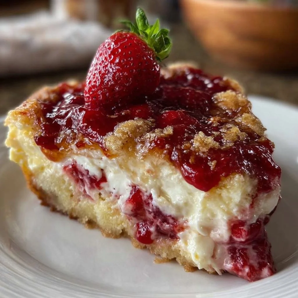 Easy Strawberry Cheesecake Dump Cake 4 Easy Strawberry Cheesecake Dump Cake