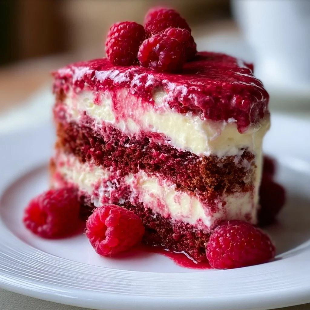 Raspberry Layer Cake 4 Raspberry Layer Cake