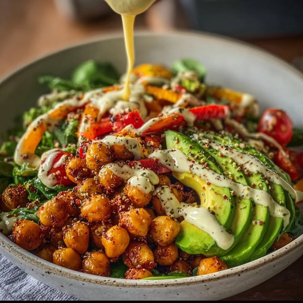 Roasted Chickpea And Avocado Bowl 4 Roasted Chickpea and Avocado Bowl