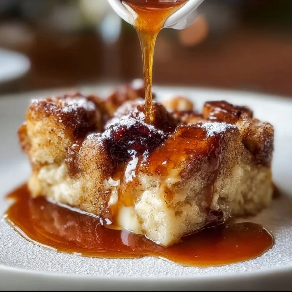 Warm Caramel Bread Pudding 5 Warm Caramel Bread Pudding