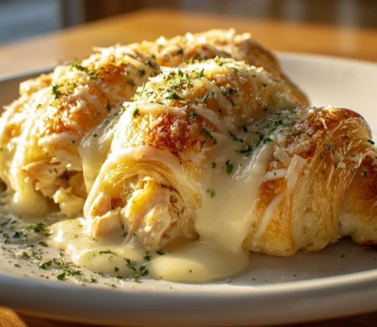 Amazing Chicken Pillows With Creamy Parmesan Sauce 4 Amazing Chicken Pillows with Creamy Parmesan Sauce