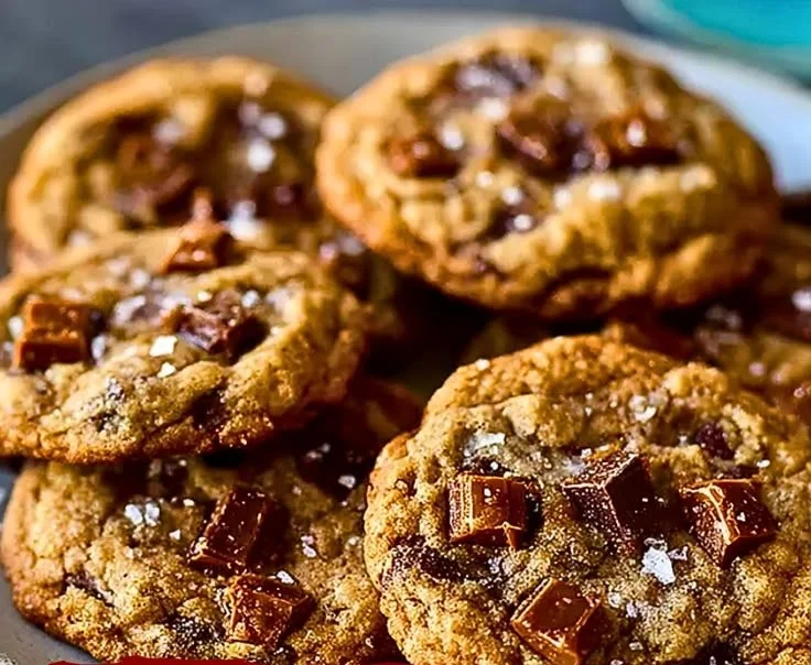 Brown Butter Toffee Cookies 4 Brown Butter Toffee Cookies
