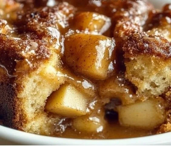 Caramel Apple Bread Pudding Delight 4 Caramel Apple Bread Pudding Delight