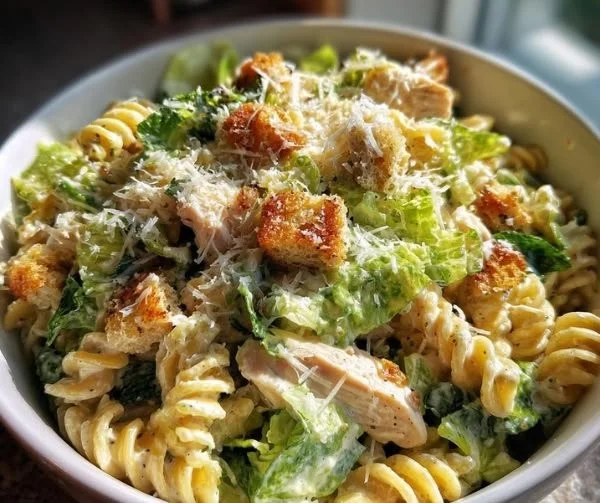 Chicken Caesar Pasta Salad 4 Chicken Caesar Pasta Salad