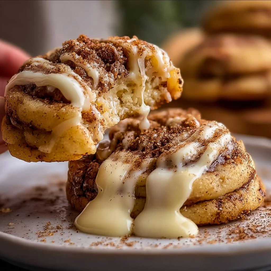 Cinnamon Roll Cheesecake Cookies 4 Cinnamon Roll Cheesecake Cookies