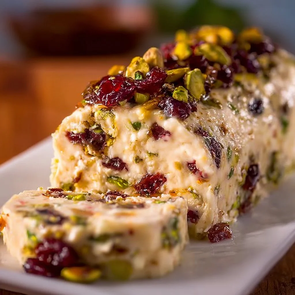 Cranberry Pistachio Cheese Log 4 Cranberry Pistachio Cheese Log
